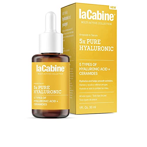 Lacabine 5X Pure Hyaluronic Serum | Siero Concentrato Con Acidi Ialuronici Che Riempire Le Rughe E Idrati | Con 5 Tipi Di Acido Ialuronico Di Diverso
