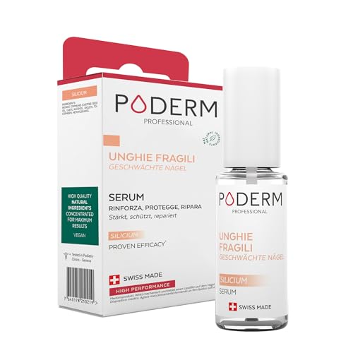 Poderm - Unghie Indebolite Dalla Chemioterapia – Siero Silicio Lenitivo, Fortificante E Riparatore - Indurente E Protettore - Cura Professionale – Pro