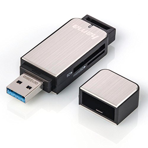 Hama Lettore Usb 3.0, Corpo In Metallo, Uhs-1, Micro Sd, Micro Sdxc, Micro Sdhc, Mmc, Sd, Sdhc, Sdxc, Grigio