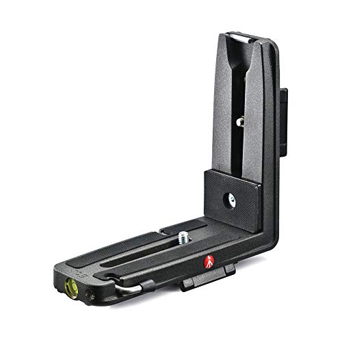 Manfrotto Ms050M4-Q2 Supporto A L Con Attacco Rapido Q2 Per Fotografia, In Alluminio, Nero