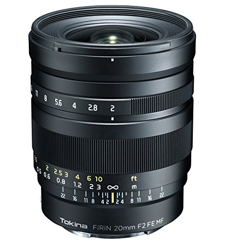 Tokina Firin 20Mm F2 Mf Monture Sony Fe Obiettivo Per Ibrido, Focus Manuale, Nero