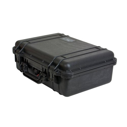 Peli 1500-001-110E Valigia Protettiva Per Telecamera, Ip67 Impermeabile E A Prova Di Polvere, Capacità Di 19L, Prodotto In Germania, Senza Schiuma, Co