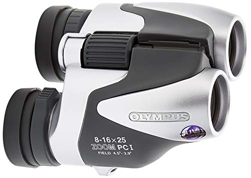 Olympus 8-16X25 Zoom Pc I Binocolo Amatoriale Compatto, Argento