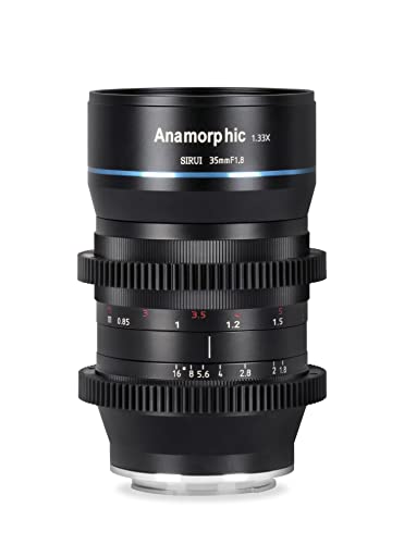 Sirui 35Mm F1.8 1.33X Aps-C Anamorphic Anamorfica Anamorfico Fotocamera Obiettivo Obiettivi Lens Lenti Lente, Cinema Lens Per M4/3 Mount(Sr-35M)