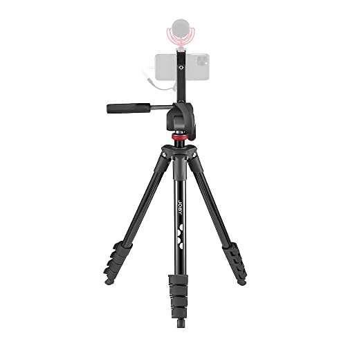 Joby Compact Advanced Kit, Treppiede Per Fotocamera/Smartphone Con Testa A 3 Vie, Attacco Sgancio Rapido Universale ¼-20”, Supporto Smartphone, Borsa