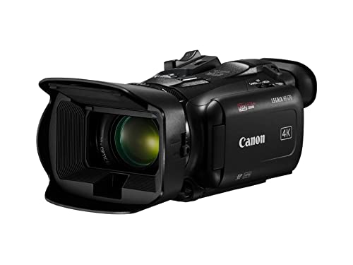 Canon Videocamera Legria Hf G70, 4K Uhd Con Zoom Ottico Stabilizzato 20X, Auto Focus, Slow Motion, Timelapse E Doppio Slot Sd, Nero