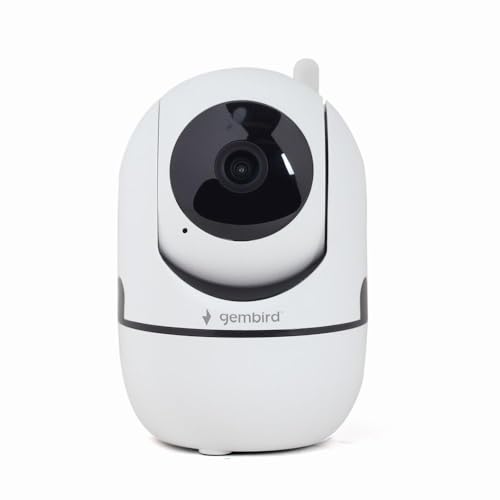 Gembird Telecamera Wifi Girevole Intelligente, 1080P, Bianca Di Marca