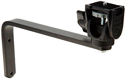 Manfrotto 356 Supporto Alternativo Per Montaggio Su Parete, Testa Pieghevole, Attacco 1/4''-3/8'', Nero Alluminio