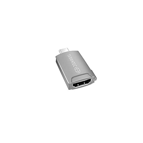 Terratec 306704 - Adattatore [1 Connettore A T, 1 Connettore Usb-C, Colore: Grigio