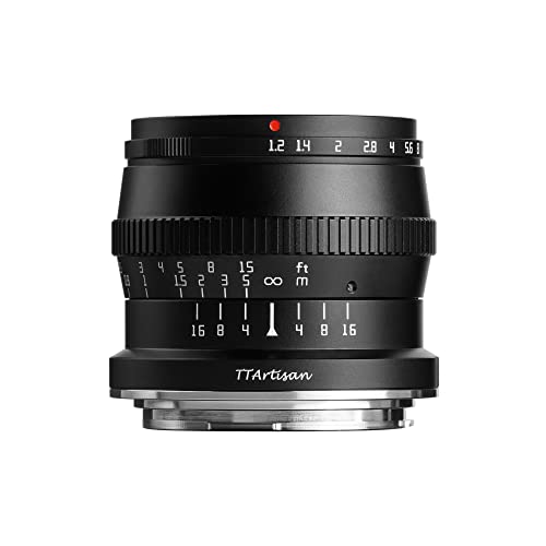 Tt Artisan 50 Mm F1.2 Aps-C Connettore Nikon Z Mount Black Messa A Fuoco Manuale Struttura Ottica 11 Elementi In 7 Gruppi, Nero