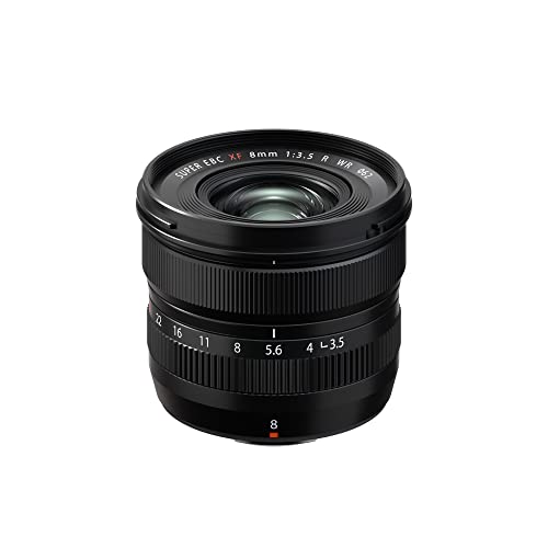 Fujifilm Fujinon Xf8Mmf3.5 R Wr Obiettivo Per Mirrorless Ultra Grandangolare, Apertura F/3.5, Attacco X Mount, Weather Resistant, Nero