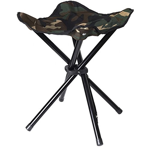 Stealth Gear Sgabello Pieghevole, Con 4 Gambe – Multicolore