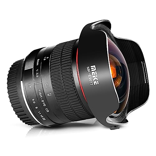 Meike Optics Mk 8Mm F3.5 - Obiettivo Fisheye Ultra Grandangolare Per Nikon F