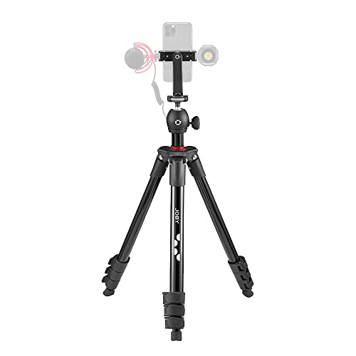 Joby Compact Light Kit, Treppiede Smartphone/Fotocamere Con Testa A Sfera, Supporto Per Smartphone Universale, Borsa Di Trasporto, Per Csc, Reflex, Mi