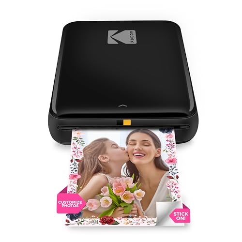 Kodak Step Stampante Stampante Fotografica Portatile, Wireless, Tecnologia Zink Zero Ink, App Kodak Gratuita Per Ios E Android, Stampa Foto Adesive 2"