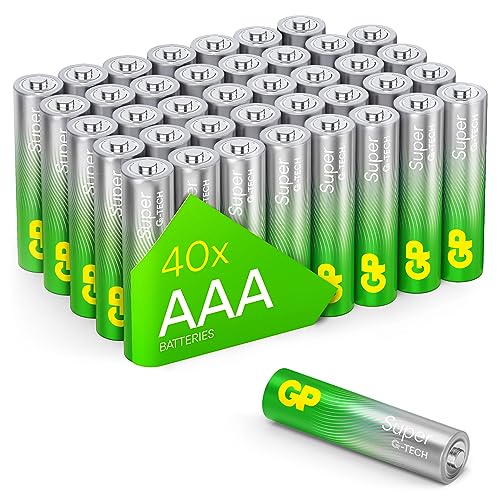 Aaa Gp - Batterie Alcaline Super 1,5 V, 40 Pezzi