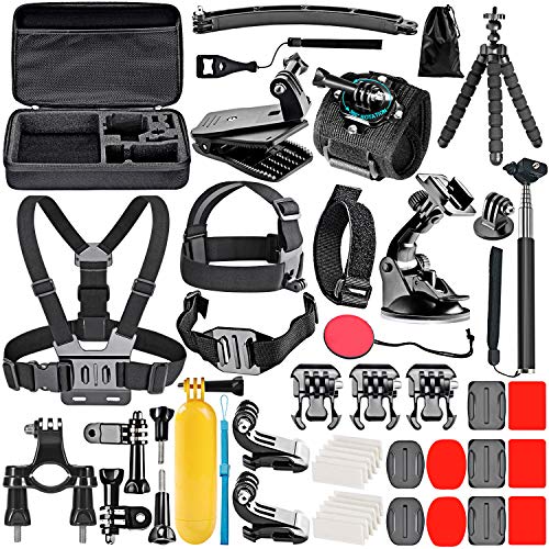 Neewer Kit Di Accessori Per Action Cam 50 In 1 Compatibile Con Gopro Hero 12 11 10 9 Dji Osmo 4 3 2 Insta360 X3 X2 Go 3 Sjcam Dbpower Head Victsing Ap