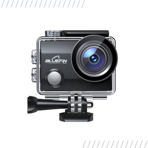 Action Camera 4K Bluefin C-Scape | Full Hd | 1080P | Obiettivo Fisheye Da 170 Gradi | Impermeabile Fino A 30M | Schermo Lcd | Connessione Wi-Fi | Batt