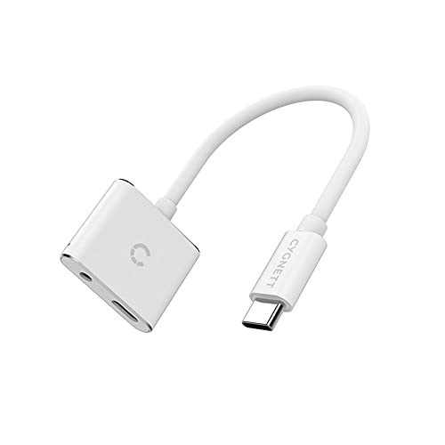 Cygnett Adattatore Audio Usb-C A Mini Jack 3.5Mm I Usb-C Essential (Bianco)