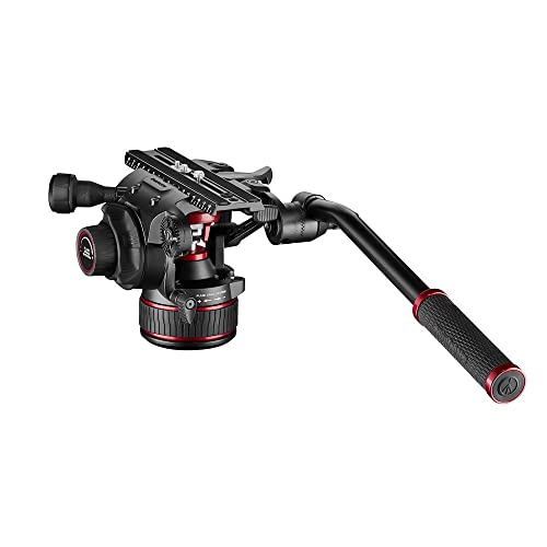 Manfrotto Nitrotech Testa Video Fluida 612: Dslr, Mirrorless, Camere Video/Cinema; Sistema Fluido Variabile Continuo Pan & Tilt E Di Controbilanciamen