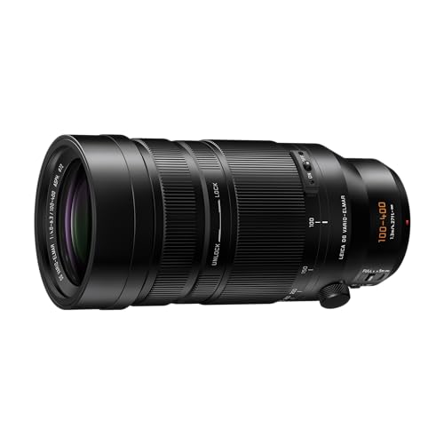 Panasonic Lumix H-Rsa100400E Obiettivo Leica Dg Vario-Elmar 100-400 Mm Ultra Zoom F4.0-6.3, Obiettivo Per Fotocamera Micro Quattro Terzi, Teleobiettiv