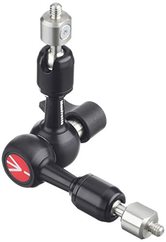 Manfrotto 244Micro Braccetto Frizionato 244, Dimensione Base 15 Cm, Nero