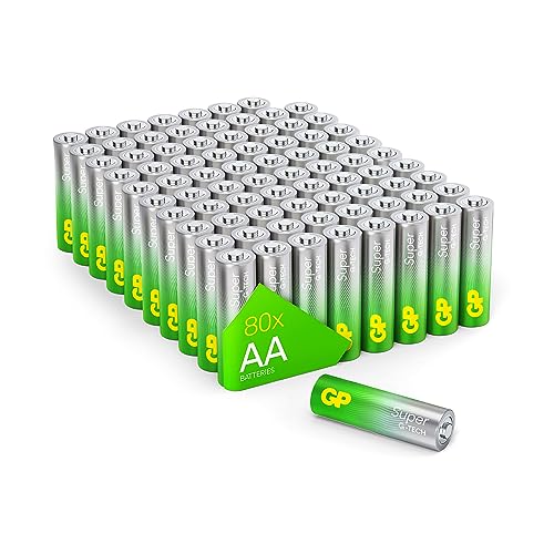 Gp Batteries - Batterie Alcaline Aa Mignon, Lr06, 1,5 V, 80 Pezzi