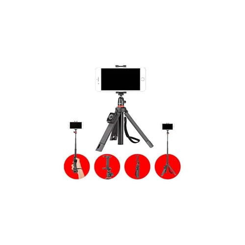 Joby Telepod Mobile, Treppiede Per Smartphone All-In-One, Bluetooth, Monopiede, Bastone Per Selfie,Testa A Sfera, Attacco Per Iphone, Per Vlogger E Co