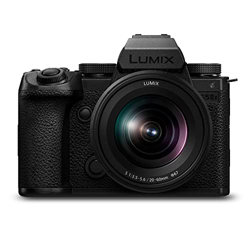Panasonic Lumix Dc-S5M2Xke Fotocamera Mirrorless Full Frame Con Obiettivo Lumix S-R2060 20-60Mm F3.5-5.6, Registrazione 4K 60P E 6K 30P Illimitata, Wi