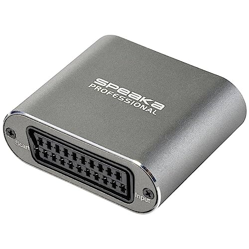 Speaka Professional Tv, Monitor Convertitore Sp-Shc-200 [Scart - Hdmi] 1920 X 1080 Pixel