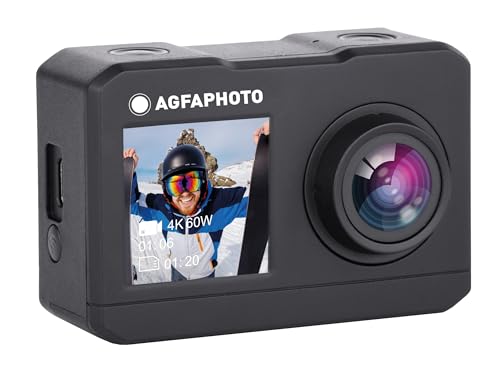 Agfa Photo Realimove Ac7000 - Fotocamera Digitale Impermeabile 30M - Nero - 2.7K
