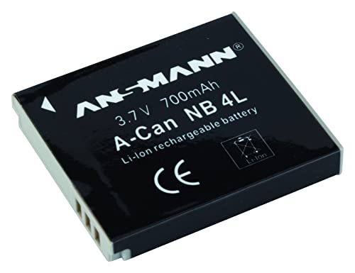 Ansmann 5022263 A-Can Nb 4 Batteria Li-Ion Digicam 3,7V/700Mah Per Fotocamere Digitali Canon