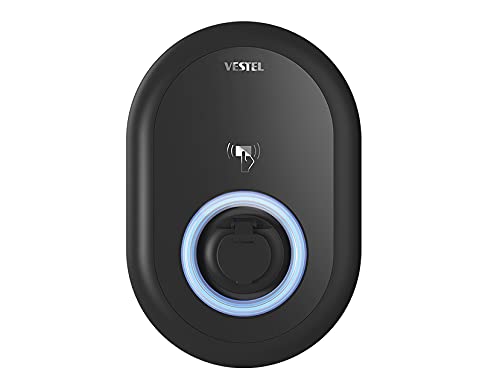 Vestel Emobility - Stazione Di Ricarica Per Auto Wallbox Evc04-Ac22, Tipo 2, Mode3, Rfid, 3 X 32 A, 22 Kw