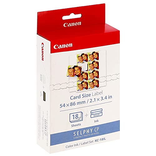 Canon Kc-18Il Kit 18 Impressions Contenant Chacune 8 Mini-Autocollants