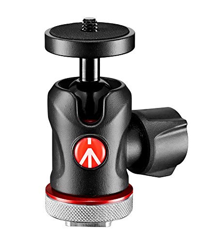 Manfrotto Mh492Lcd-Bh 492 Testa A Sfera Con Base A Slitta, Nero