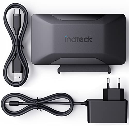 Inateck Adattatore Da Sata A Usb 3.2 Gen 2, Cavo Adattatore Per Disco Rigido Da 2,5/3,5 Pollici Ssd/Hdd, Adattatore Di Alimentazione 12V/2A Incluso, T