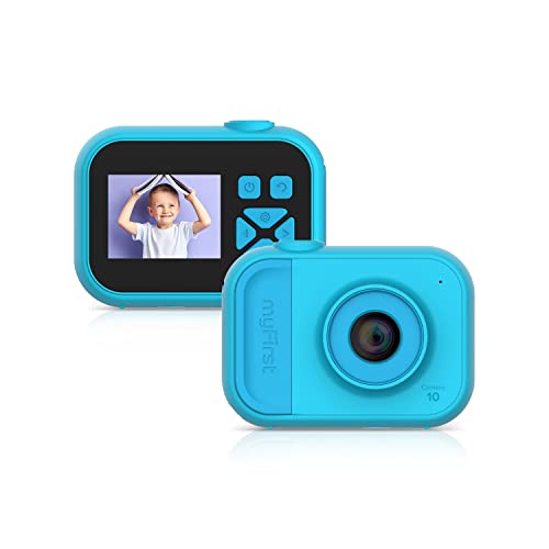 Myfirst Camera 10 - Fotocamera Per Ragazzi E Ragazze Da 5 Mp Con Video Full Hd, Lettore Di Schede E Adattatore Per Treppiede (Blu)