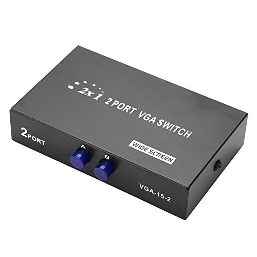 Switch Box Vga, 2 In 1 Out Switcher Vga Splitter Sincronizzazione Dati Interruttore Monitor Vga Splitter Vga, Adattatore Per Condivisione Video Vga A