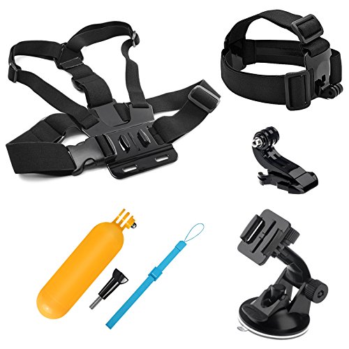 Shoot 7-In-1 Accessori Kit Di Per Gopro 12/11/10/9/Hero 8 Hero 7 Nero Argento Bianca/6/5/4/3+/3/Hero(2018)/Fusion Dbpower Apeman Campark Wimius Yi Cam