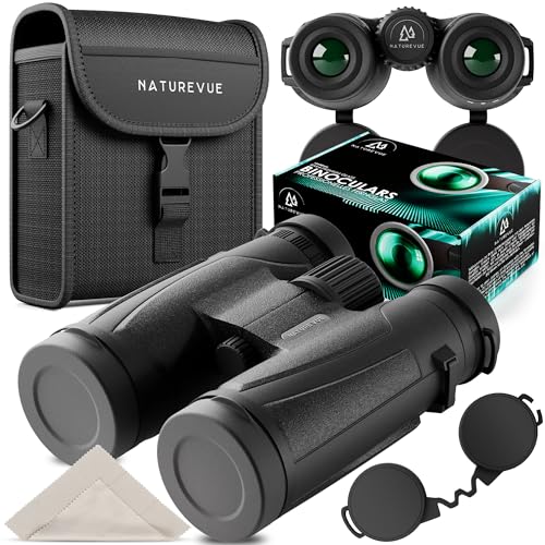 Naturevue - Binocolo 10 X 42 Per Adulti Con Accessori - Principianti E Professionisti, Bak4 + Fmc, Per Portatori Di Occhiali, Viaggi, Birdwatching, Sp