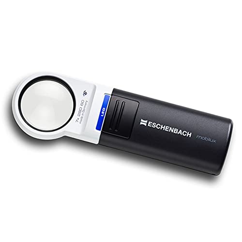 Eschenbach Optik Lente D'Ingrandimento Con Illuminazione A Led Mobiluxled, Ingrandimento: 7 X Dimensioni Della Lente: (Ø) 35 Mm