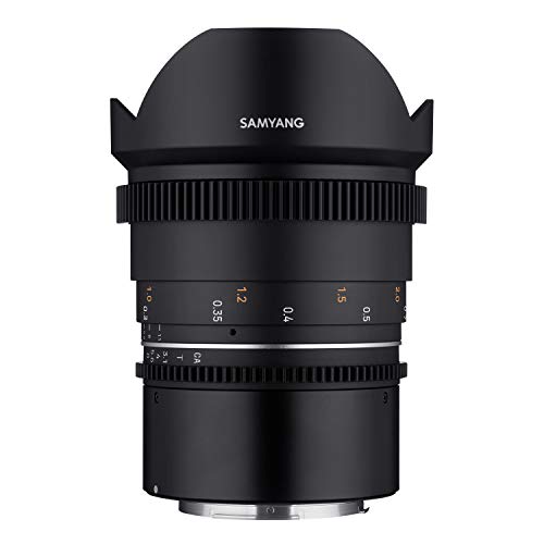 Samyang Mf 14 Mm T3,1 Vdslr Mk2 Canon Rf – Obiettivo Ultra Ampio T3,1 Cine-E Video Per Canon Rf, Lunghezza Focale Fissa, 14 Mm, Corona Dentata Follow