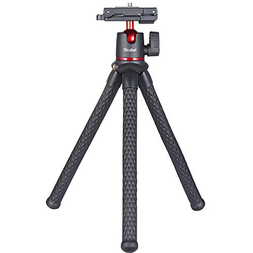 Rollei Monkey Pod 2, Mini Treppiede Flessibile Con Supporto Per Smartphone, Testa A Sfera E Connettore Da 1/4", 22773