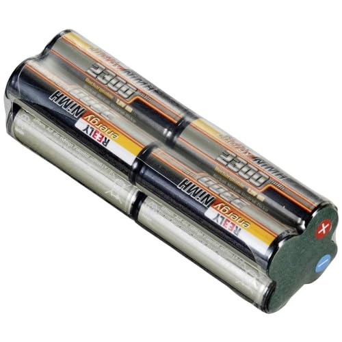 Reely Batteria Per Modellismo (Nimh) 9.6 V 2300 Mah Numero Celle: 8 Mignon (Aa) Mignon (Aa) Con Bandiera Saldata