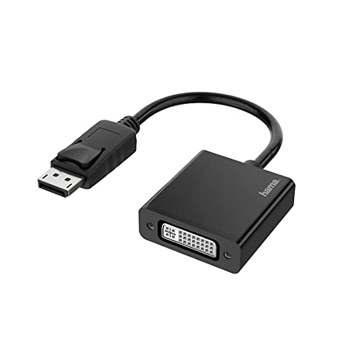 Hama Adattatore Displayport - Presa Dvi Per Il Trasferimento Di Dati Digitali E Segnali Video (Ultra Hd, 4K, 4096 X 2160) Nero