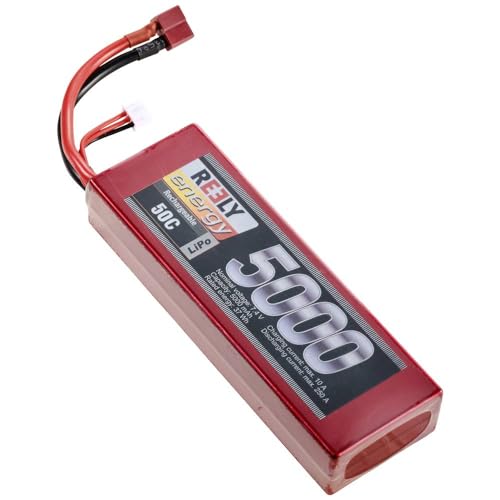 Reely Batteria Per Modellismo (Lipo) 7.4 V 5000 Mah Numero Celle: 2 50 C Rigida Con Sistema A T