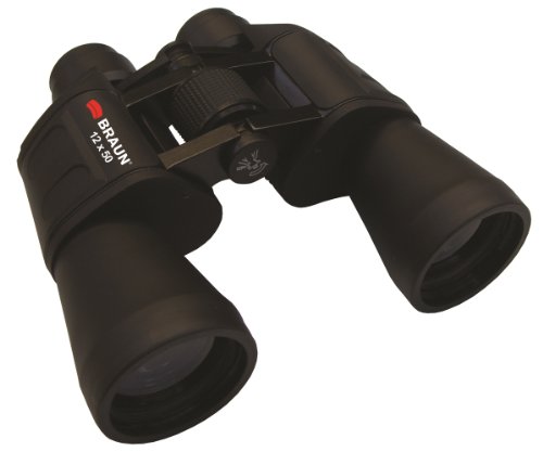 Braun - Binocolo Per Tutti Gli Usi, Ingrandimento 12X, Ø Lente Frontale 50 Mm, Colore: Nero