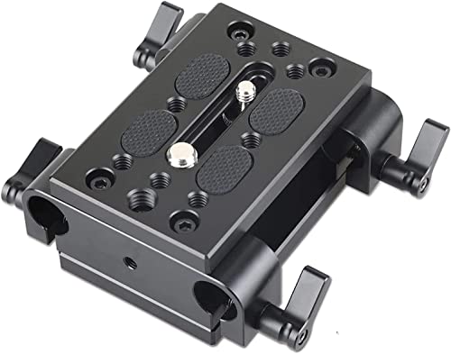 Smallrig Baseplate Con 15Mm Railblocks, Mounting Plate Per Fotocamera Videocamera E 15Mm Rails - 1798
