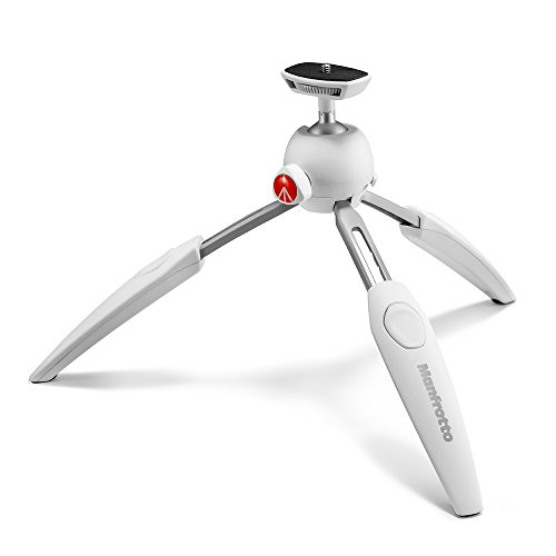 Manfrotto Mtpixievo-Bk Treppiedi Da Tavolo A 2 Sezioni, Bianco