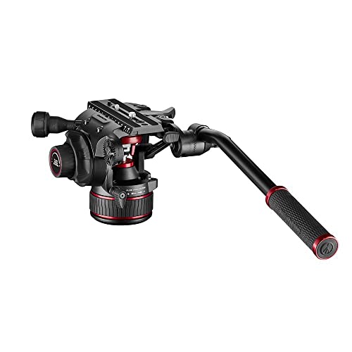 Manfrotto Nitrotech Testa Fluida Video 608 Dslr, Mirrorless, Camere Video/Cinema. Sistema Di Controbilanciamento Continuo 0-8 Kg. Sistema Di Trascinam